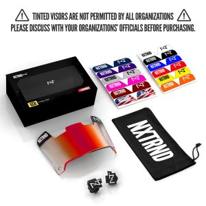 VZR1® Football Visor Clear Red