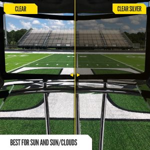 VZR1® Football Visor Clear Mirror