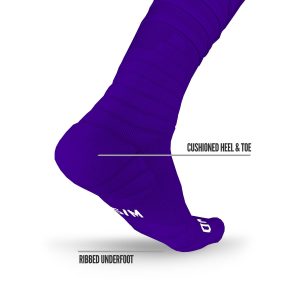 XTD® Scrunch Football Socks Purple