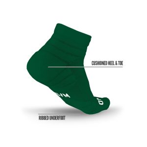Quarter Socks Green (3-Pairs)