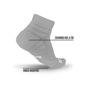 Quarter Socks Grey (3-Pairs)