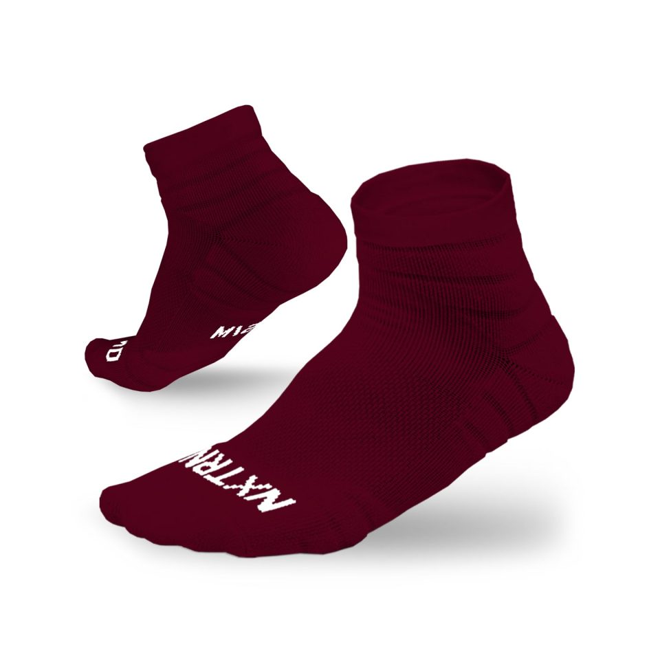 Quarter Socks Maroon (3-Pairs)