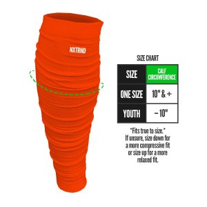 Scrunch Football Leg Sleeves Orange