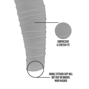 Scrunch Football Leg Sleeves Light Grey