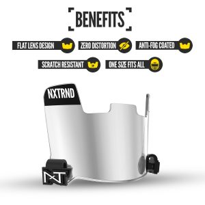 VZR1® Football Visor Clear Mirror