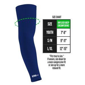 AirTek Arm Sleeves Navy Blue (1 Pair)