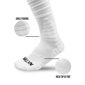 XTD® Scrunch Football Socks White